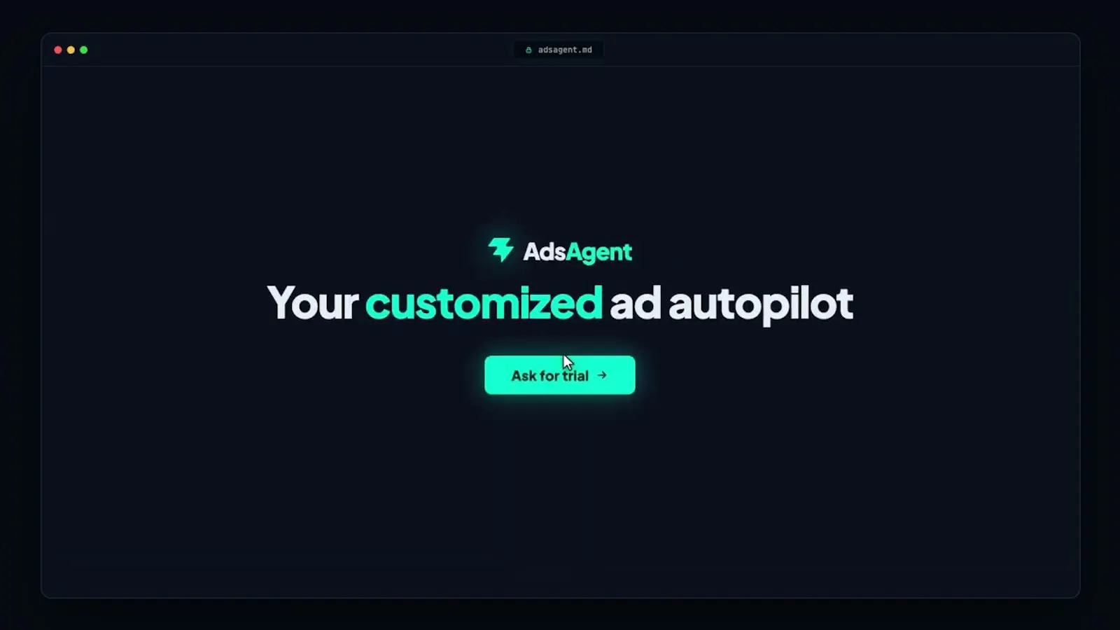AdsAgent screenshot 1 (video preview)