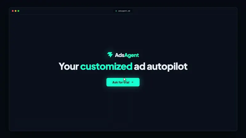AdsAgent screenshot 1 (video preview)