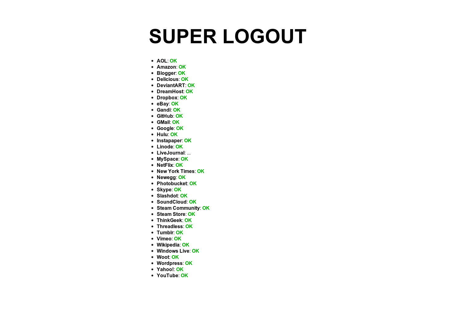 Super Logout gallery image