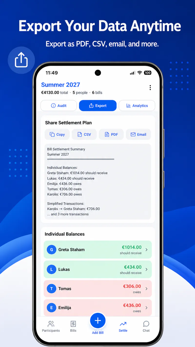 Bill Split Pro screenshot 8