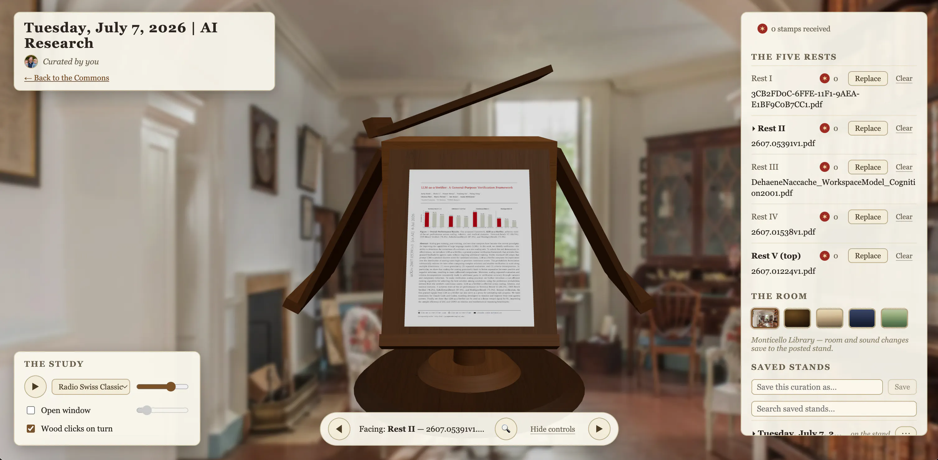 Jefferson's Revolving Bookstand gallery image