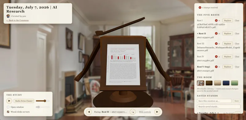 Jefferson's Revolving Bookstand screenshot 1
