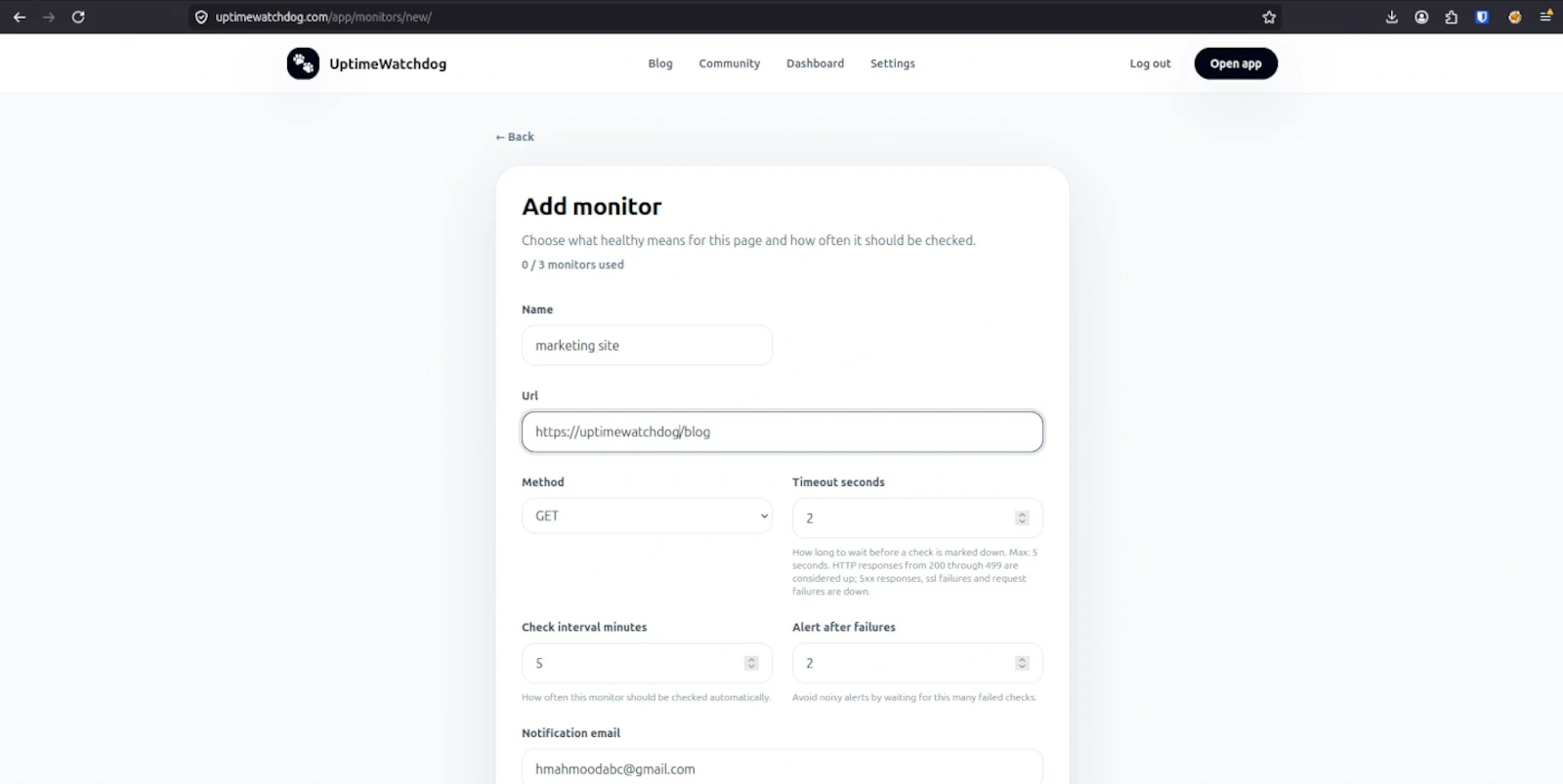 UptimeWatchdog screenshot 5
