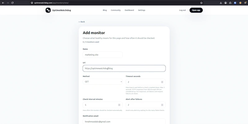 UptimeWatchdog screenshot 5