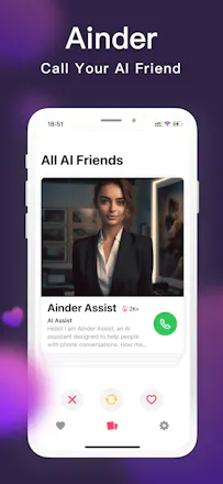Ainder - Find AI Friends like Tinder gallery image
