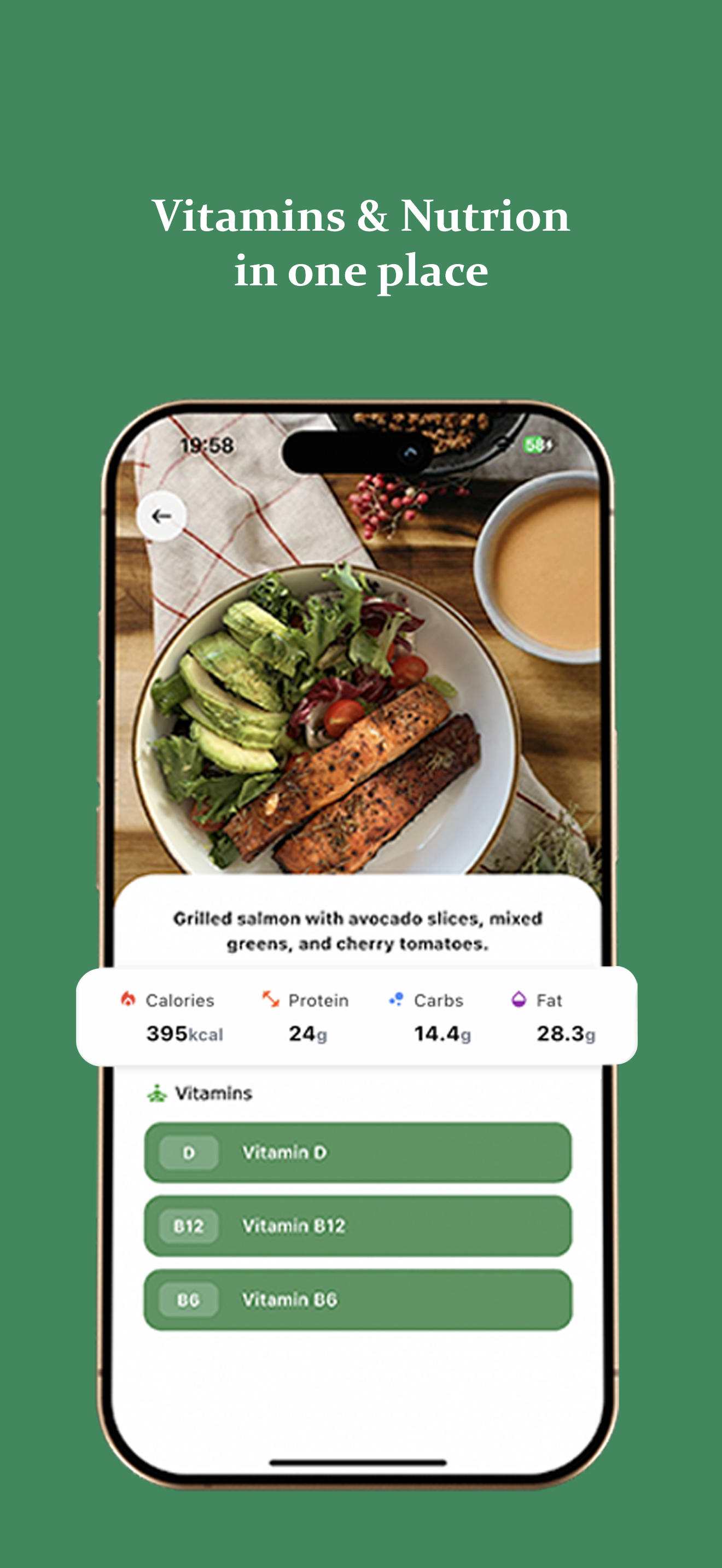 Media Vit AI: Tracker Pemakanan - pemakanan, kesihatan, kecergasan, pelacak, vitamin 3