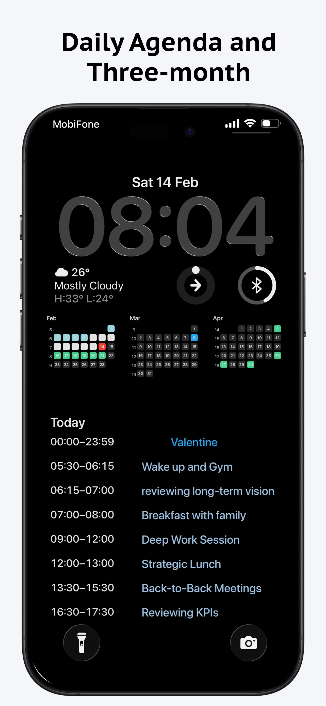 LockScreen Calendar Maker - Main product screenshot demonstrating key features and user interface