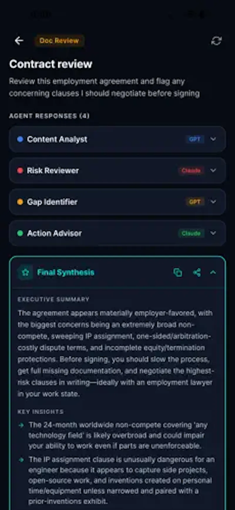 DualMind for iOS screenshot 2