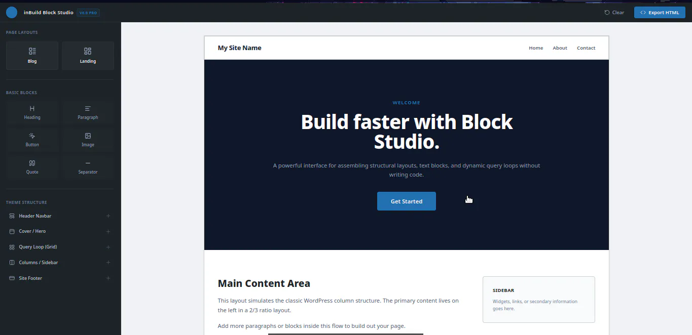 inBuild 제품 배너
