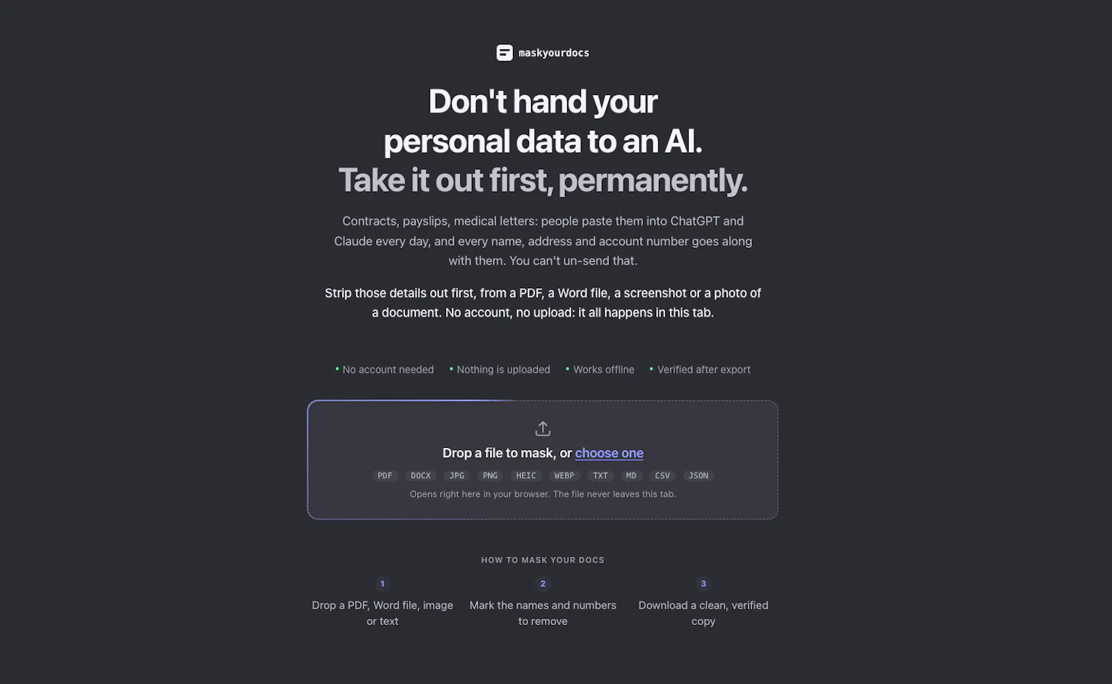 maskyourdocs screenshot 1