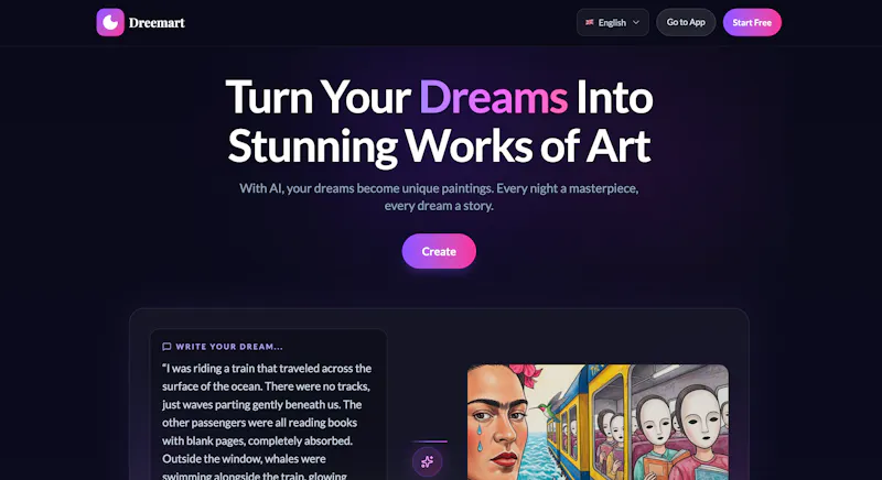 Dreemart AI - Turn Your Dream Into Art screenshot 1