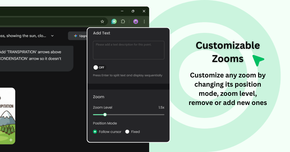 Poindeo for Chrome - Screenshot 2 showing product features and functionality