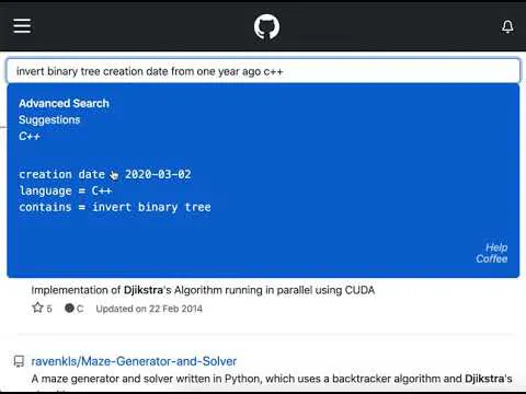 Natural Advanced Search for GitHub gallery image