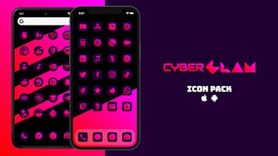 CyberGLAM - iOS 14 & Android icon pack gallery image