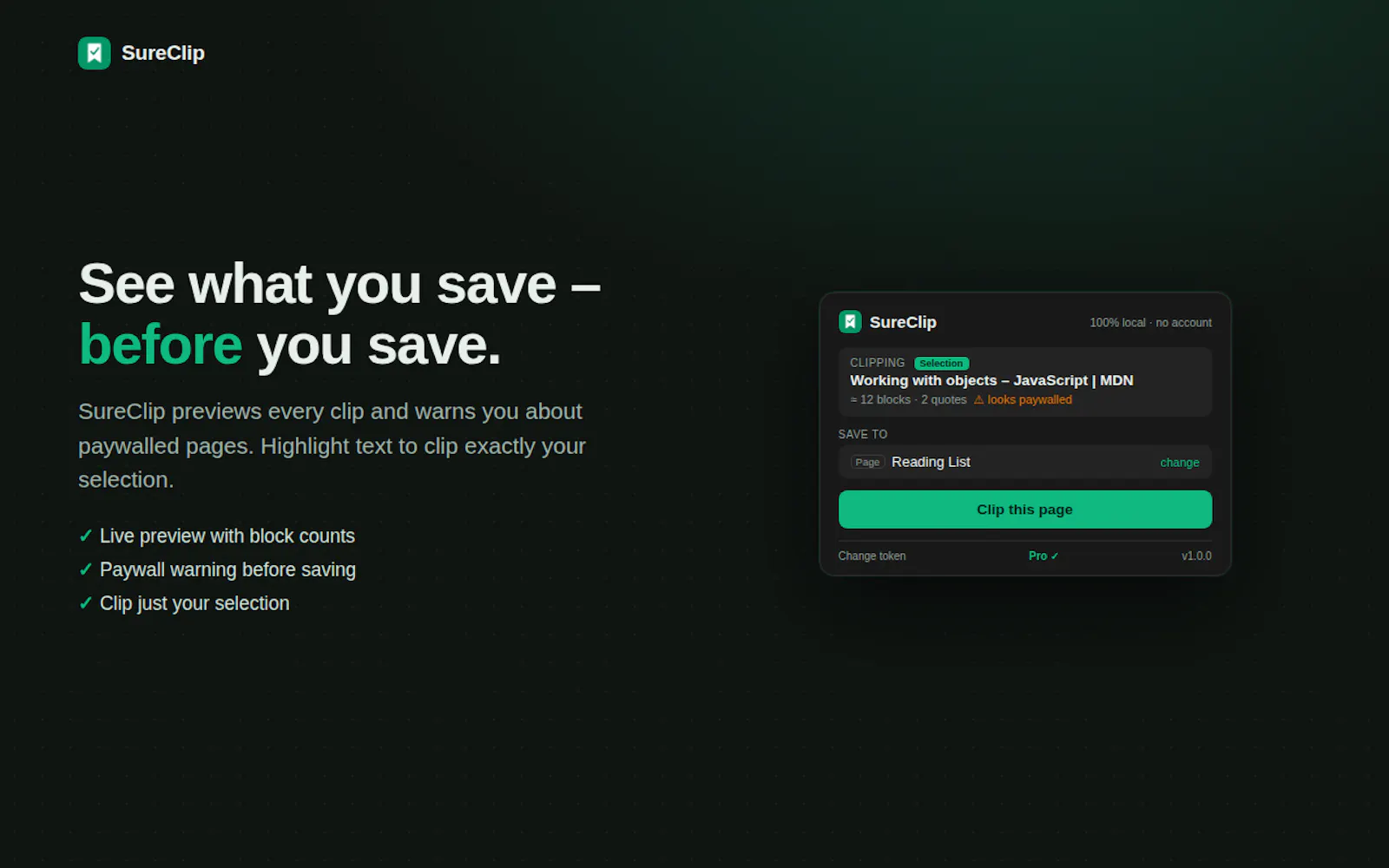 SureClip screenshot 4
