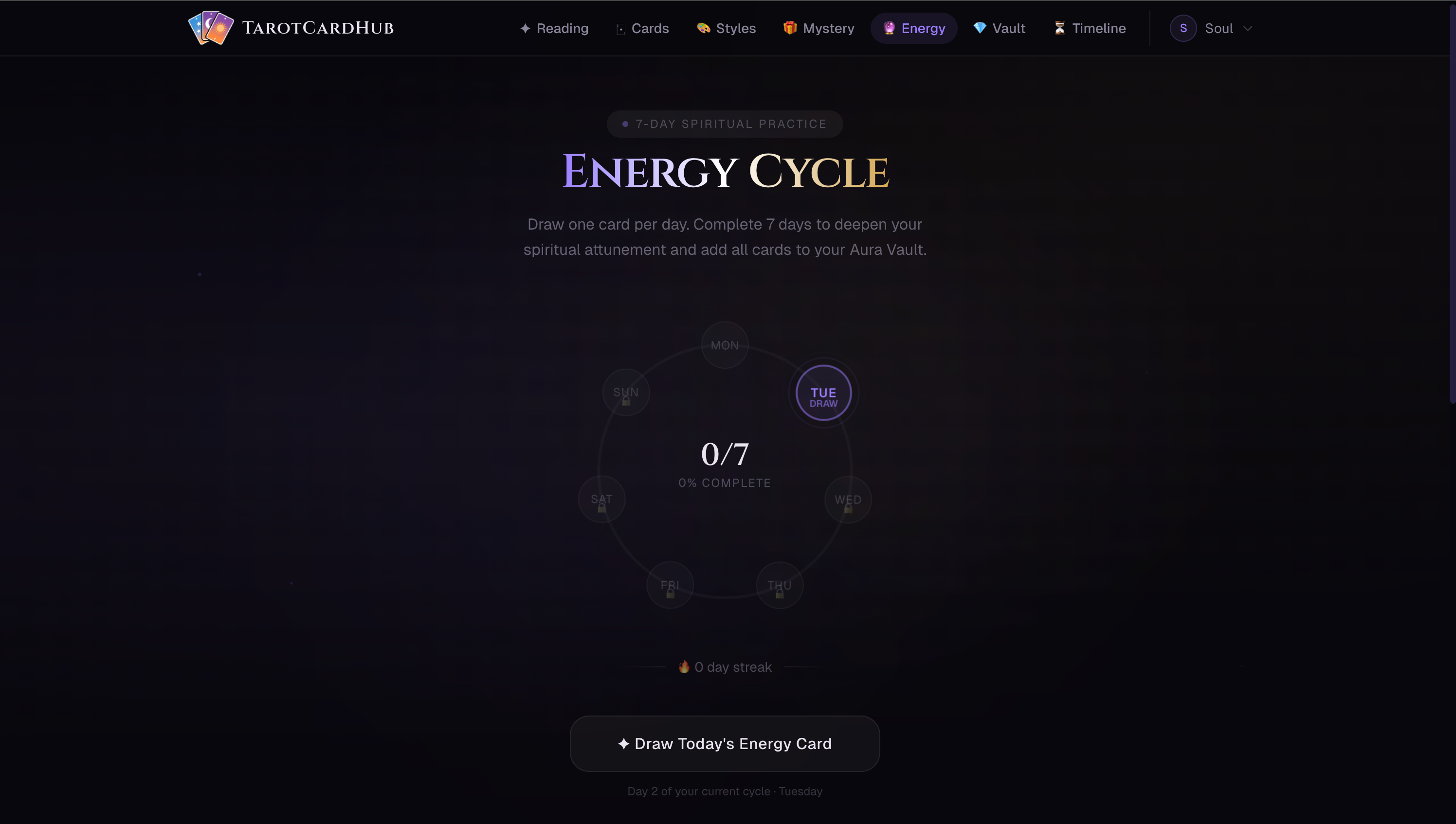 TarotCardHub - Screenshot 5 showing product features and functionality