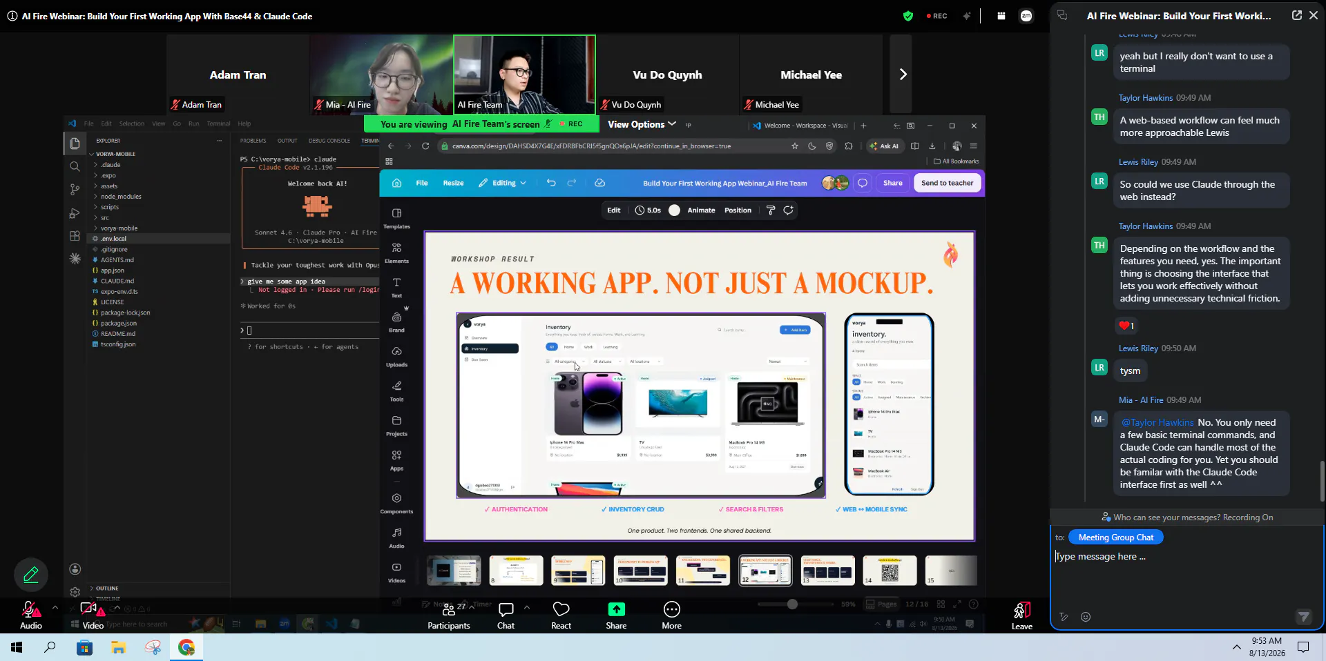 Build Real App with Base44 & Claude Code gallery image