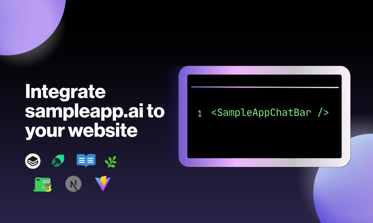 Media sampleapp.ai - Pemaju onboard ke API anda -dengan pantas 6
