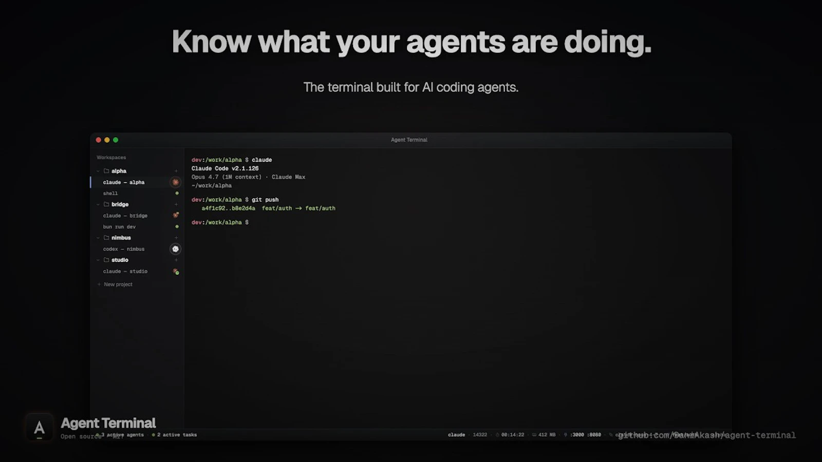 Agent terminal screenshot 1 (video preview)