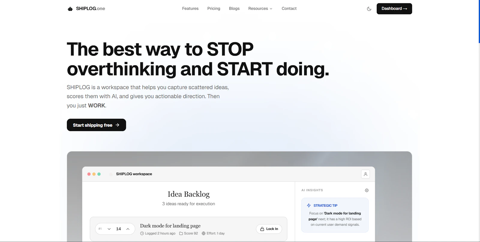 Shiplog screenshot 2
