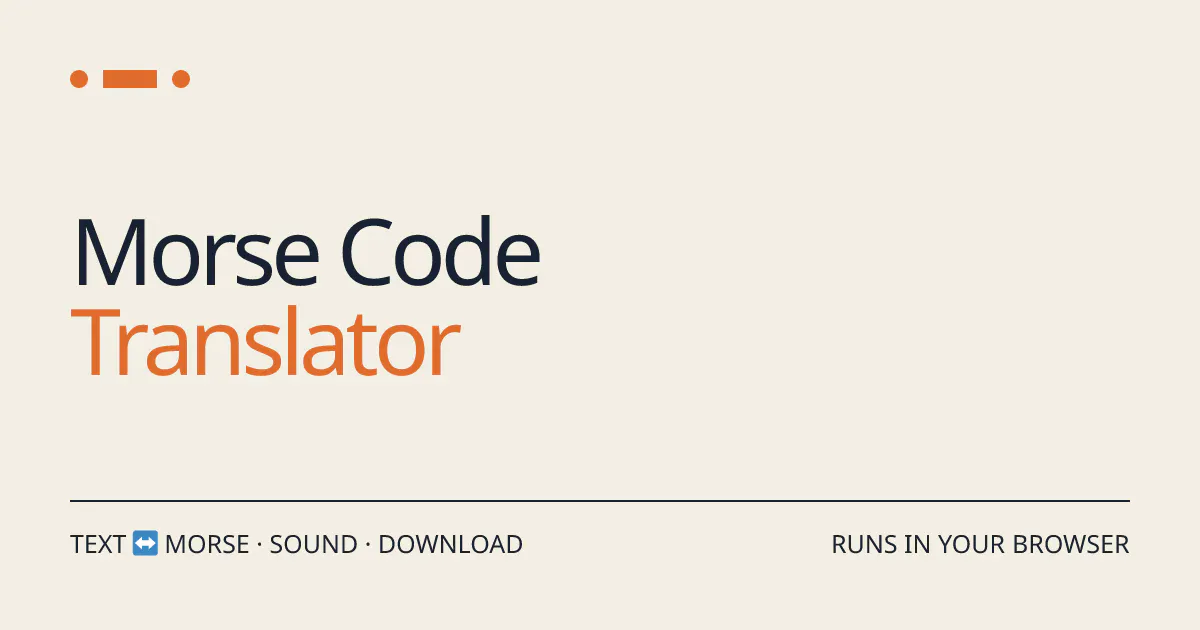 Morse Code Translator screenshot