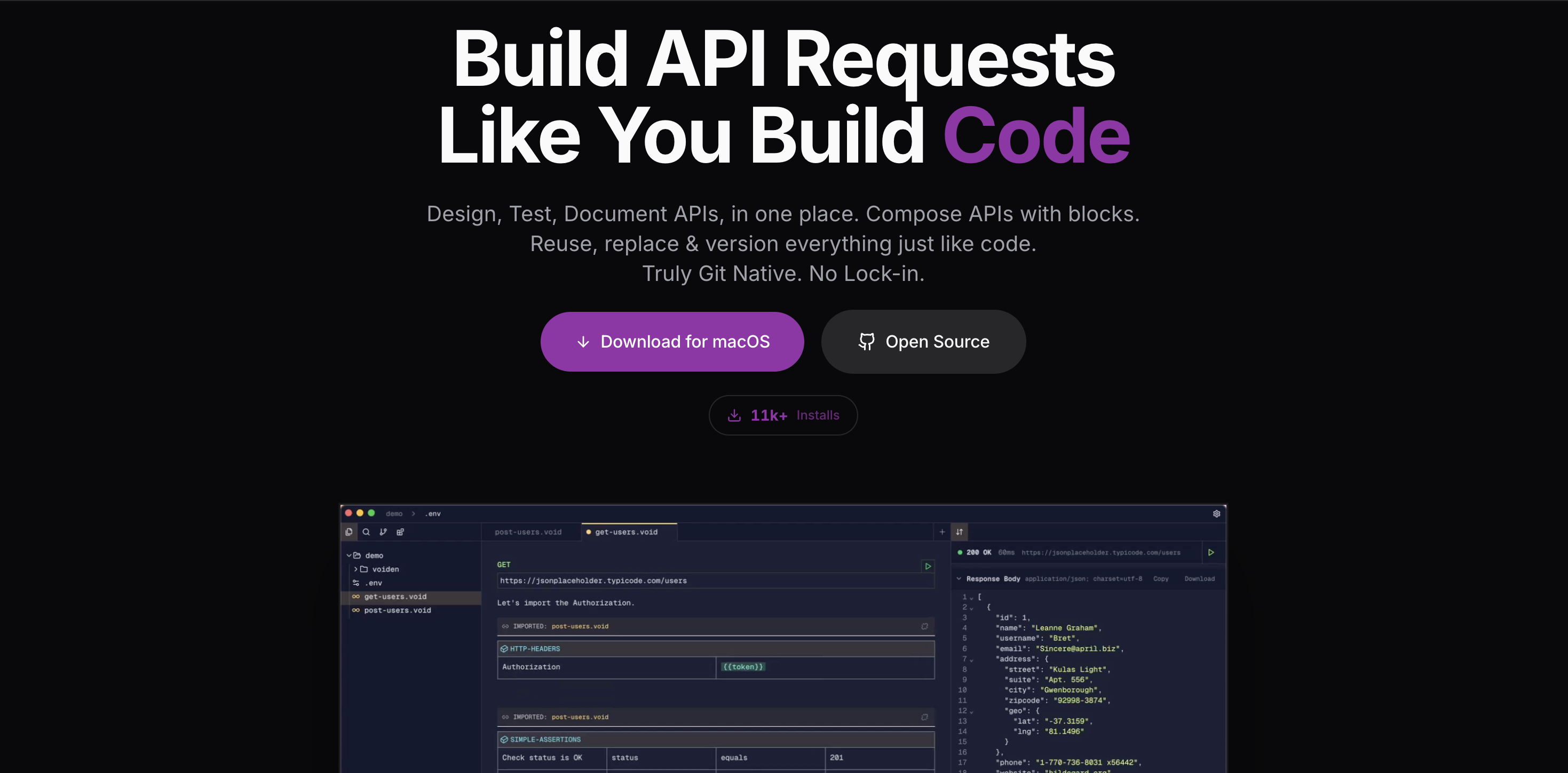 Voiden : API Work - Done Better gallery image