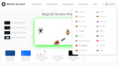 White Screen Digital gallery image