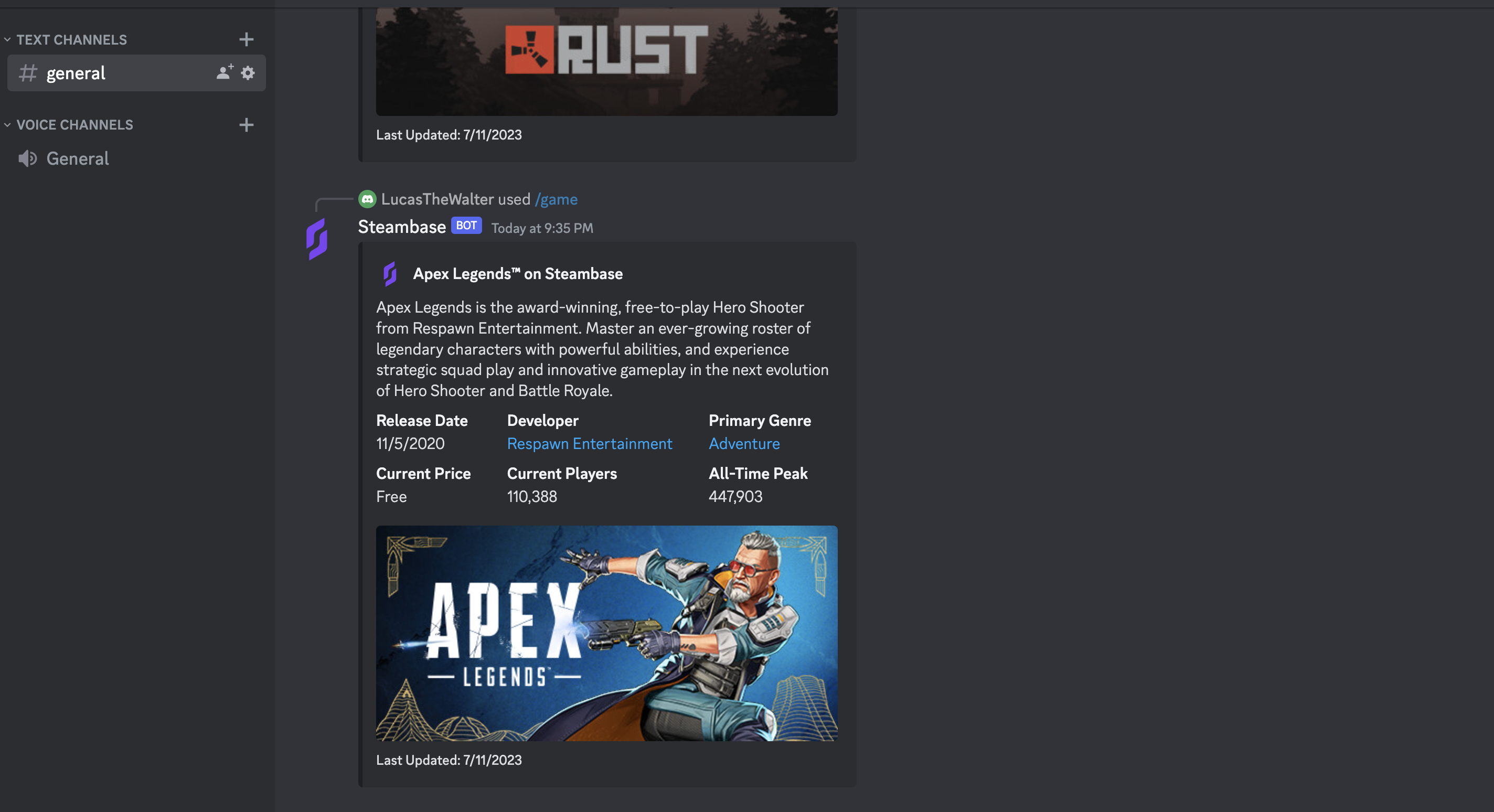 Steam Discord Bot - Access all of Steam from your Discord server media 2