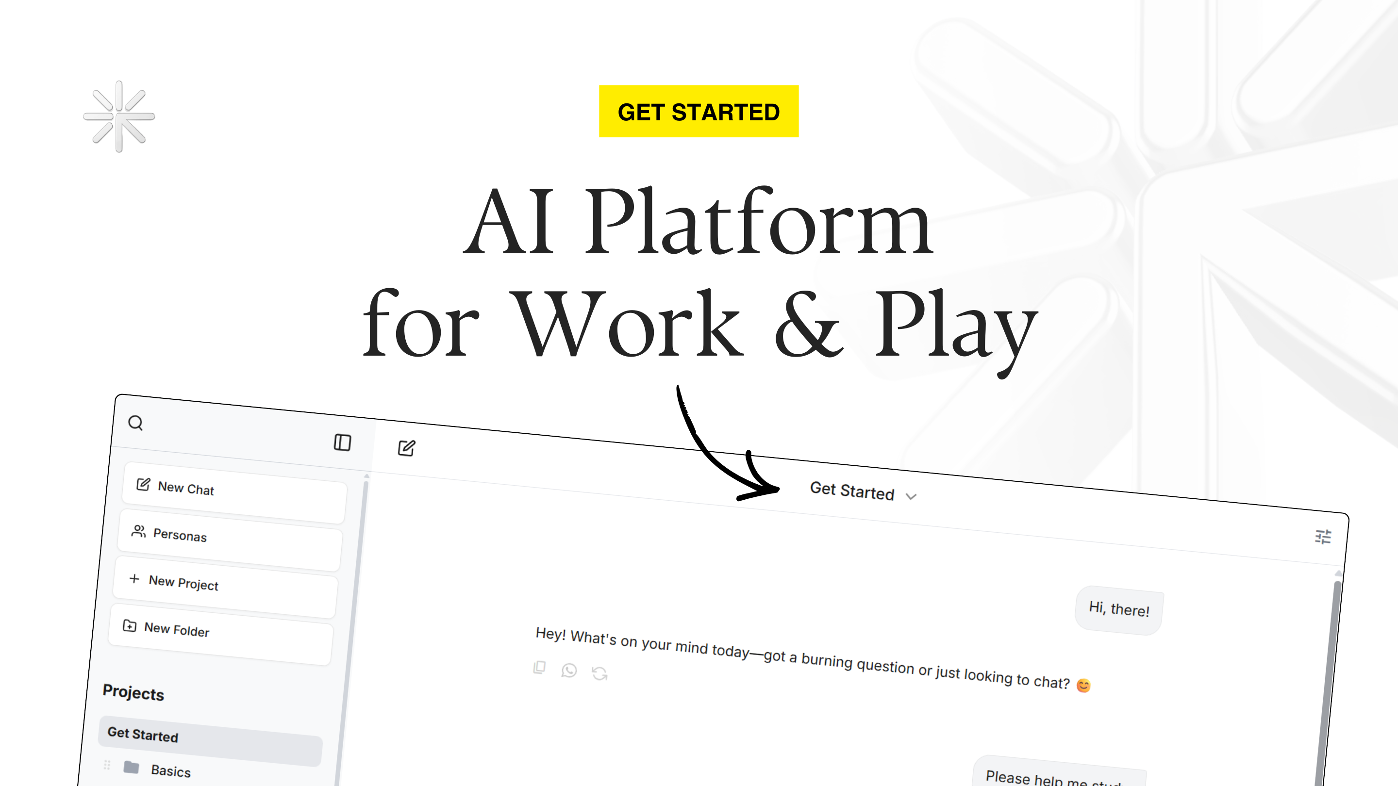 Get Started - Main product screenshot demonstrating key features and user interface