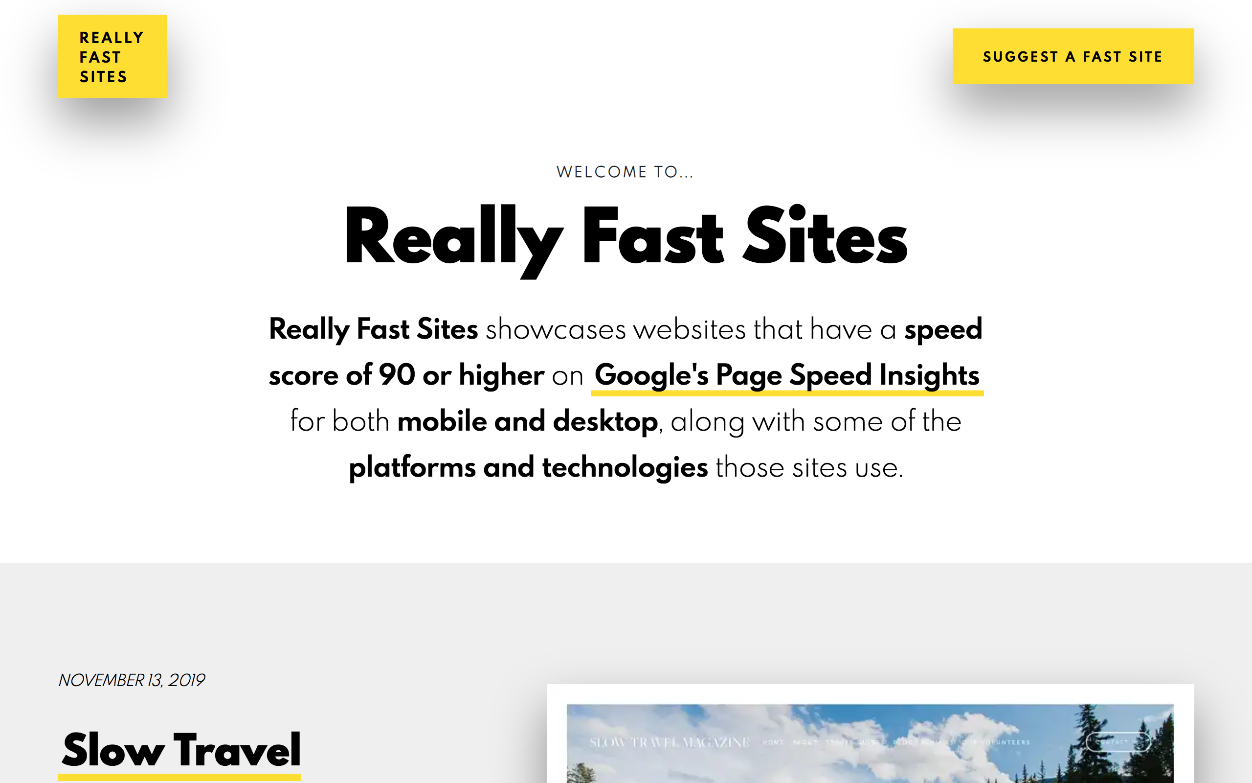 Really Fast Sites gallery image