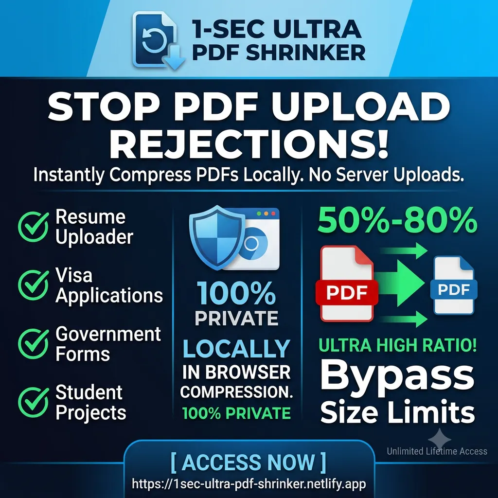 Browser-based PDF shrinker with privacy