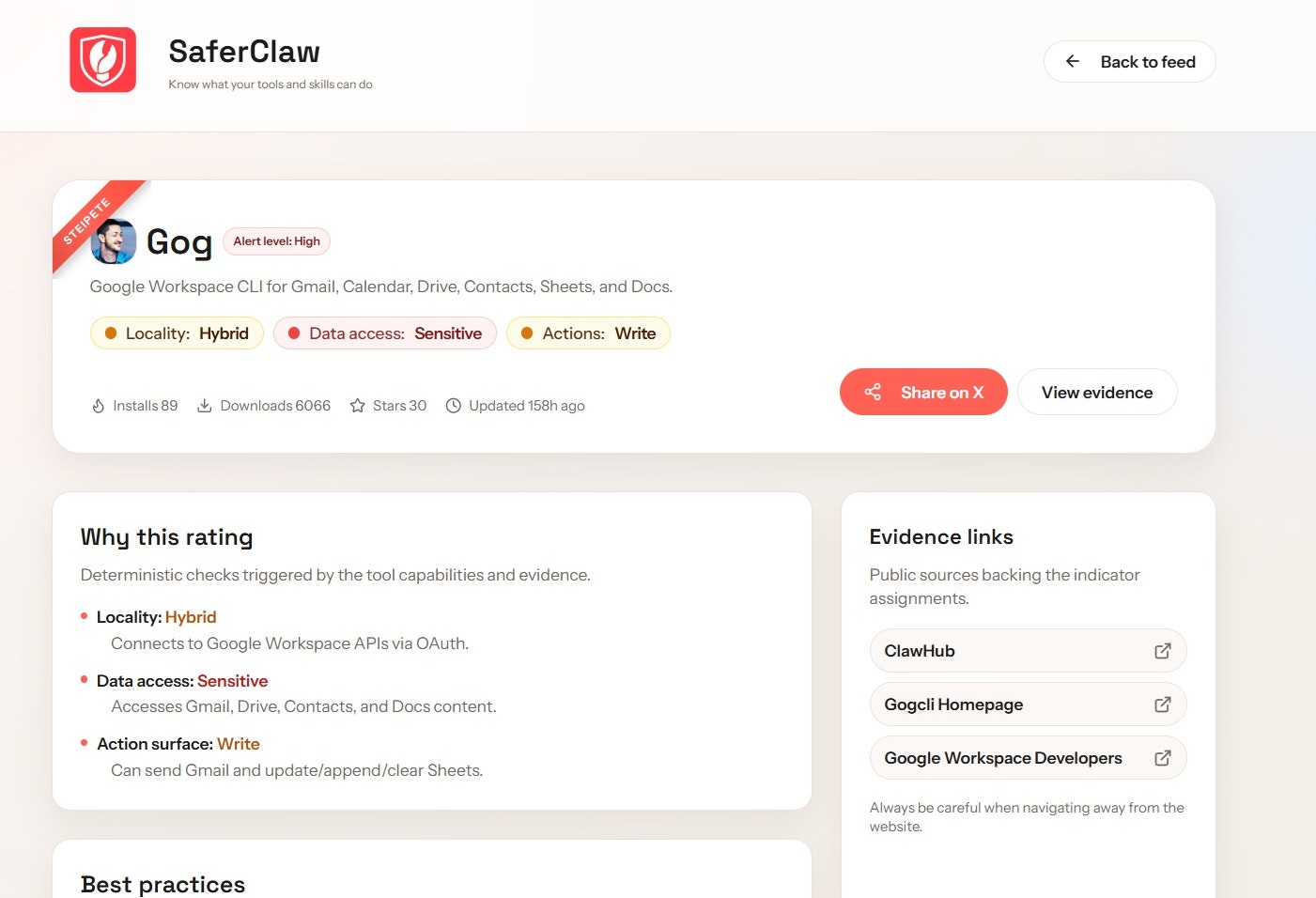 SaferClaw gallery image