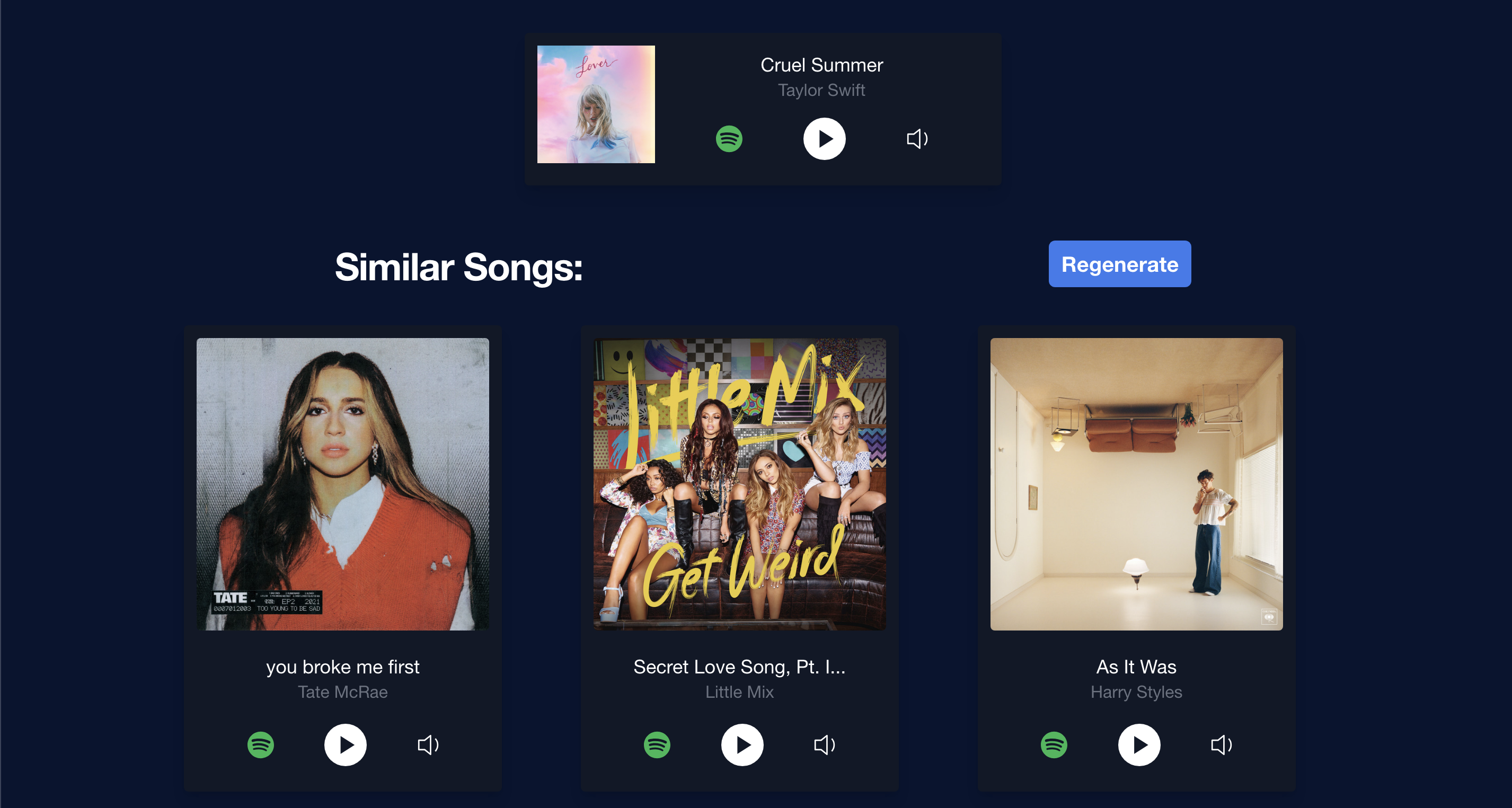 Finder de chansons similaires media 2
