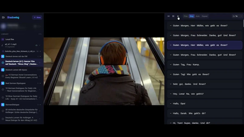 AI Shadowing screenshot 1 (video preview)