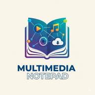 Multimedia Notepad - Product Hunt launch logo and brand identity