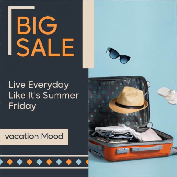 Summer Vacation Post Design Editable