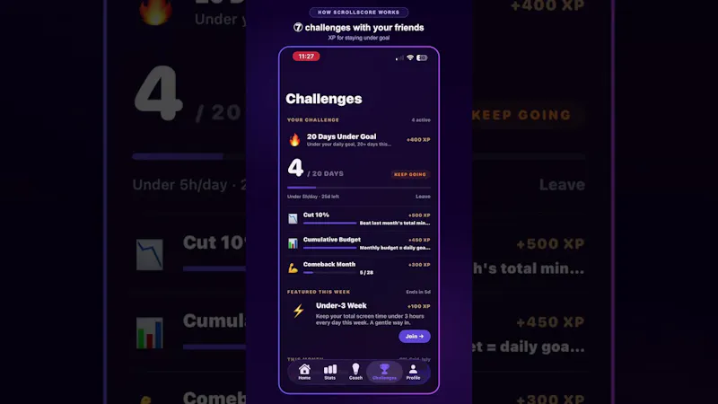 Scrollscore screenshot 1 (video preview)