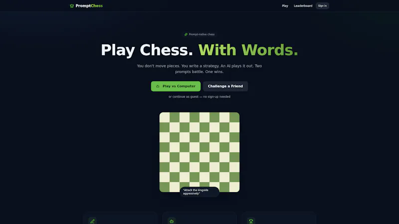PromptChess screenshot 1