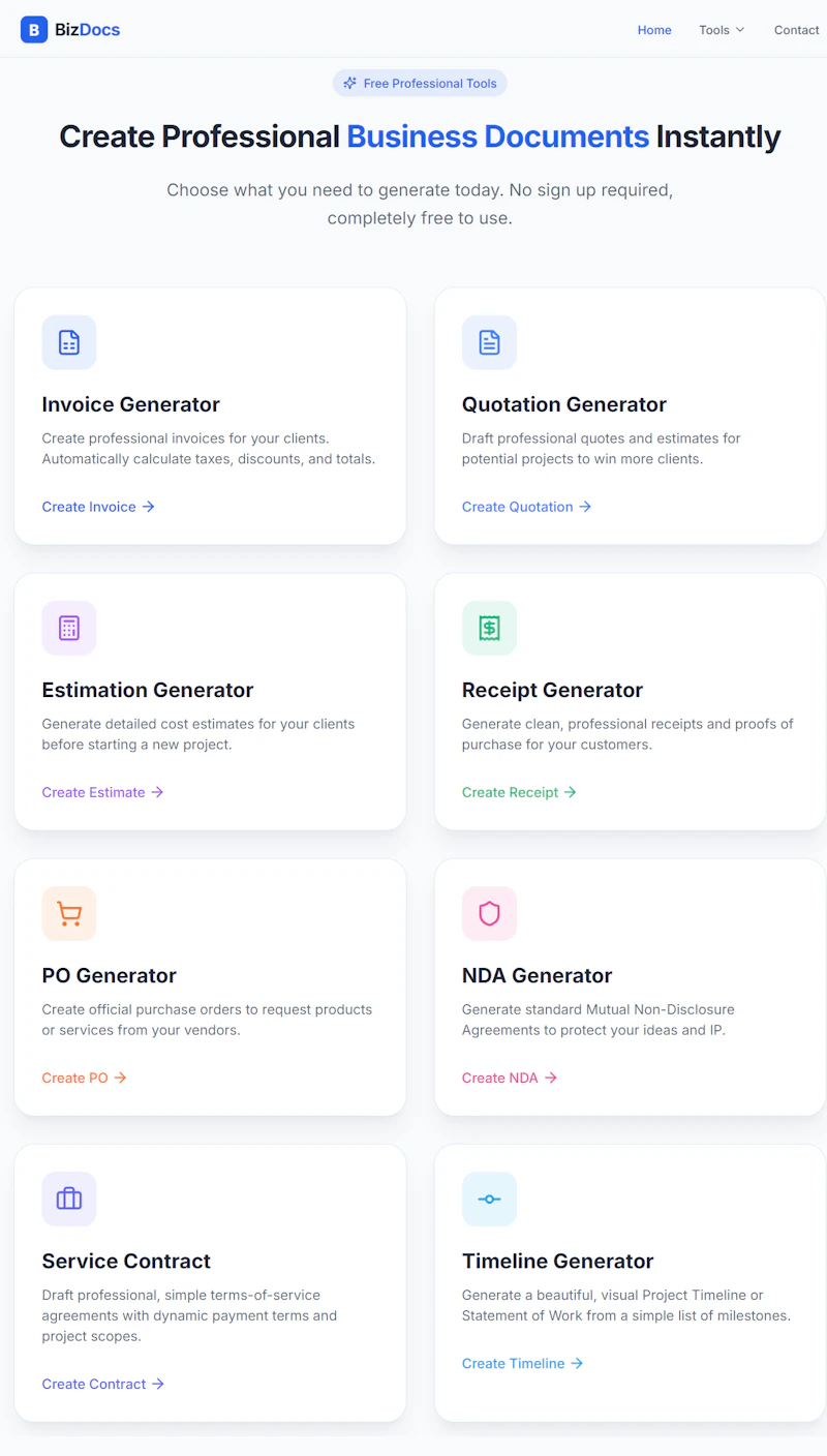 BizDocs screenshot 2