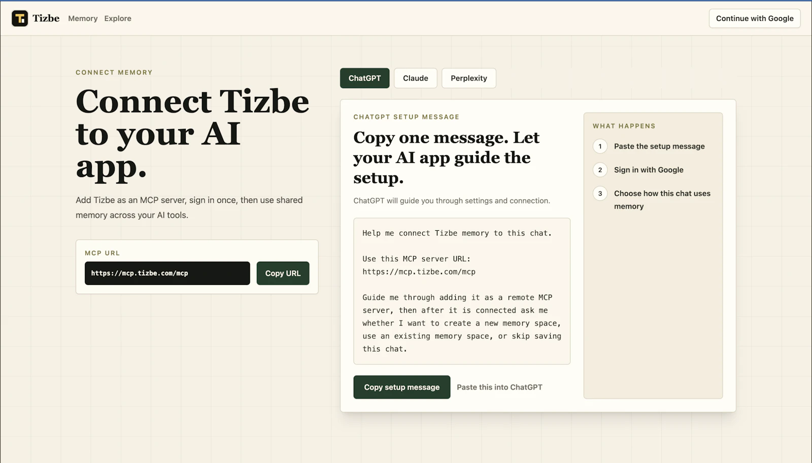 Tizbe screenshot 1