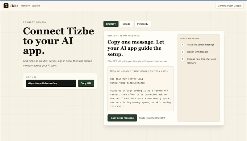 Tizbe screenshot 1