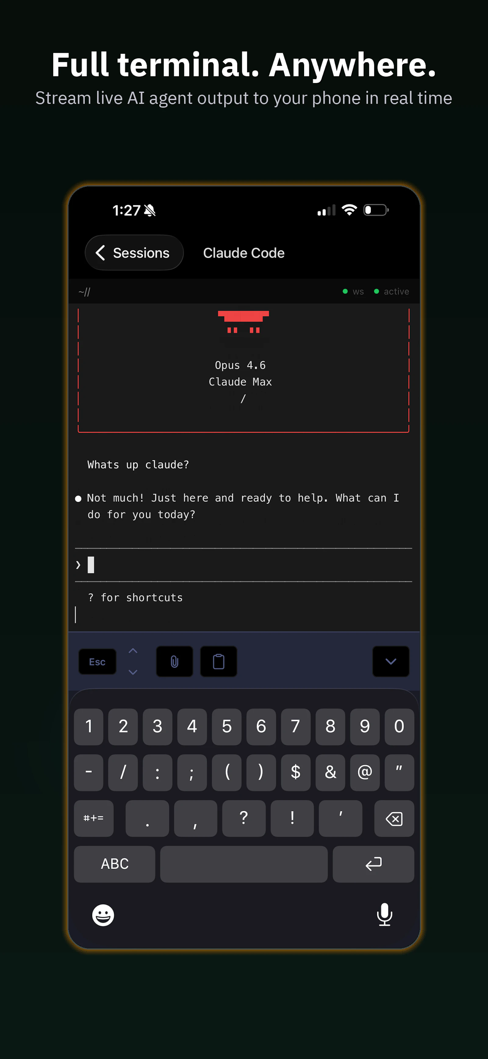 MobileCLI screenshot 3