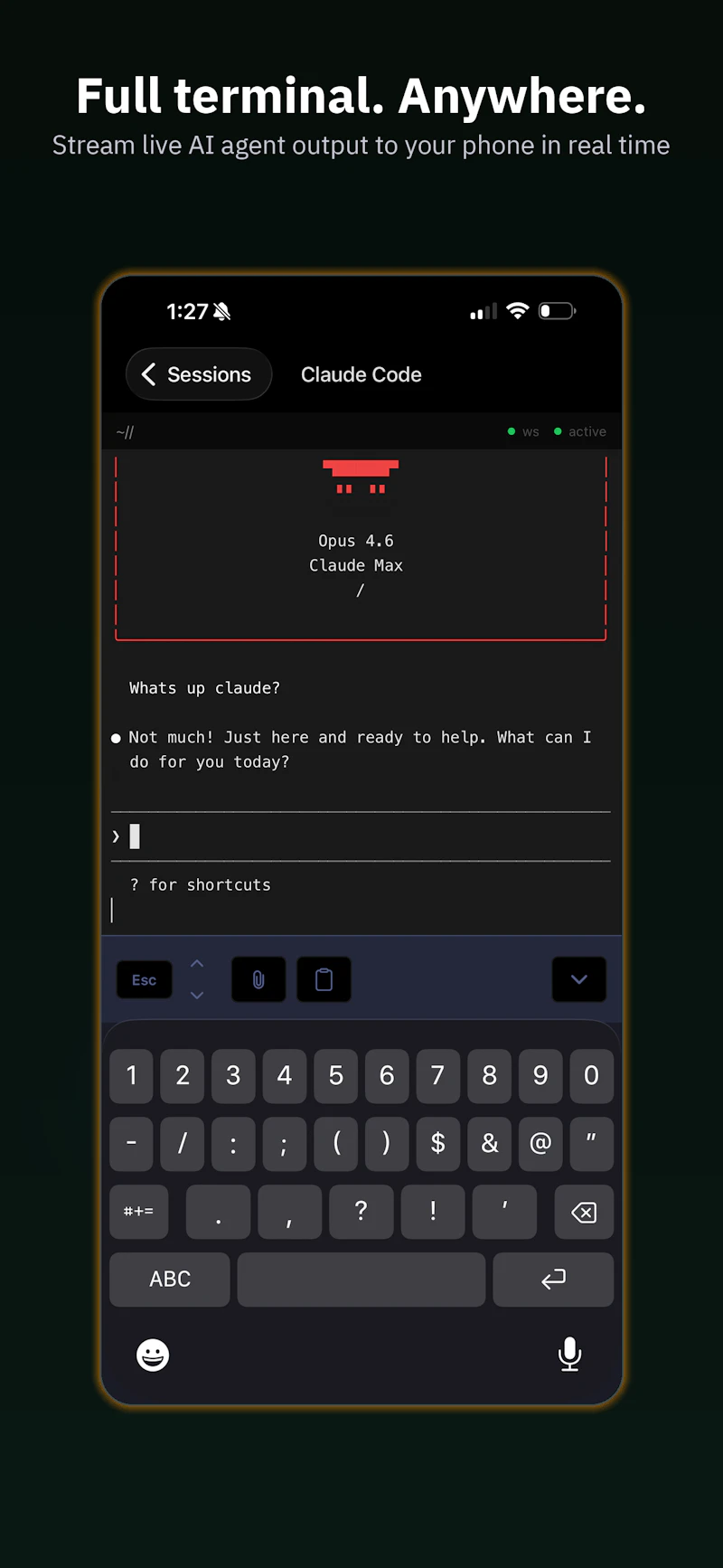 MobileCLI screenshot 3
