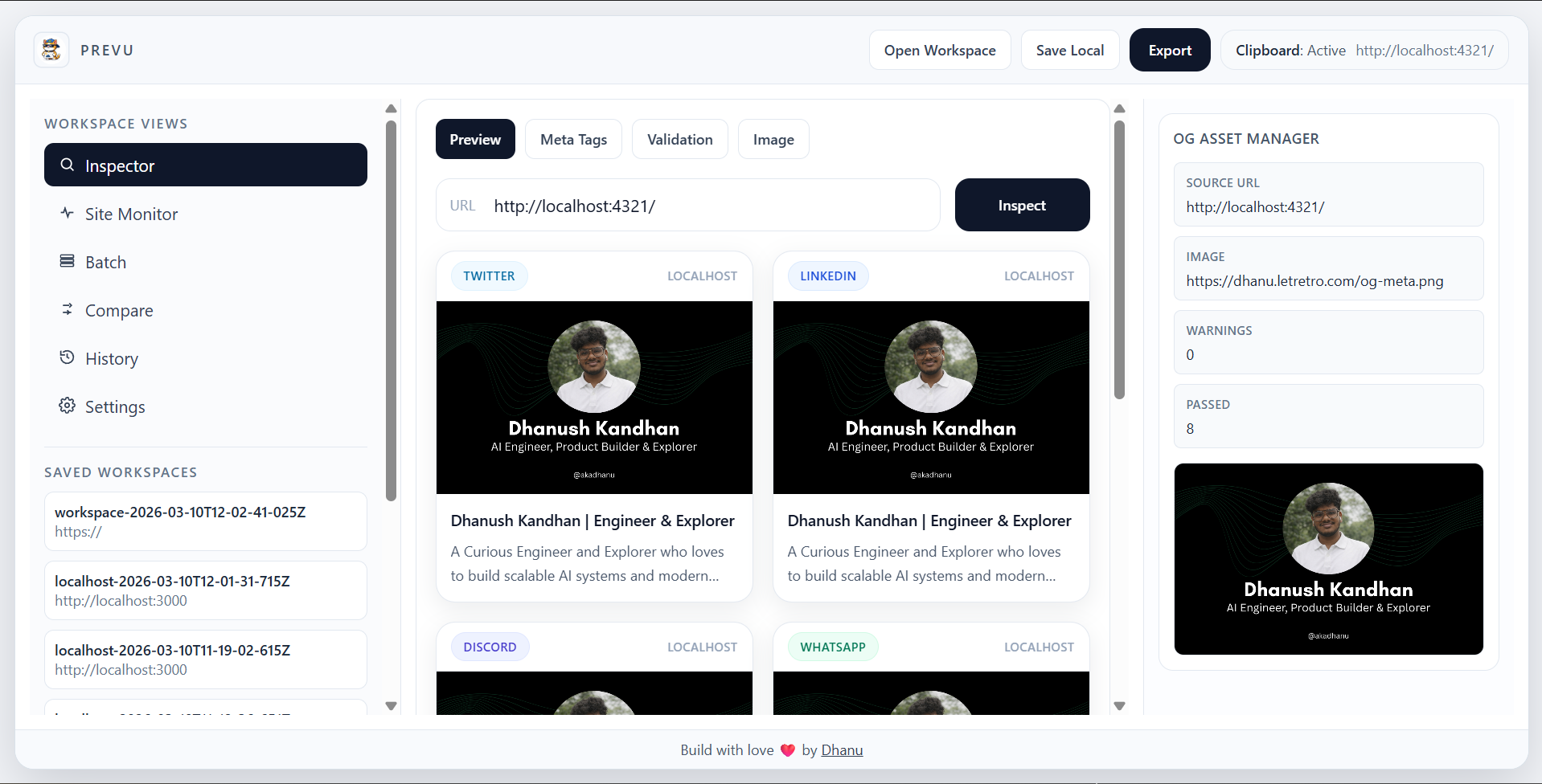 PREVU - Screenshot 2 showing product features and functionality