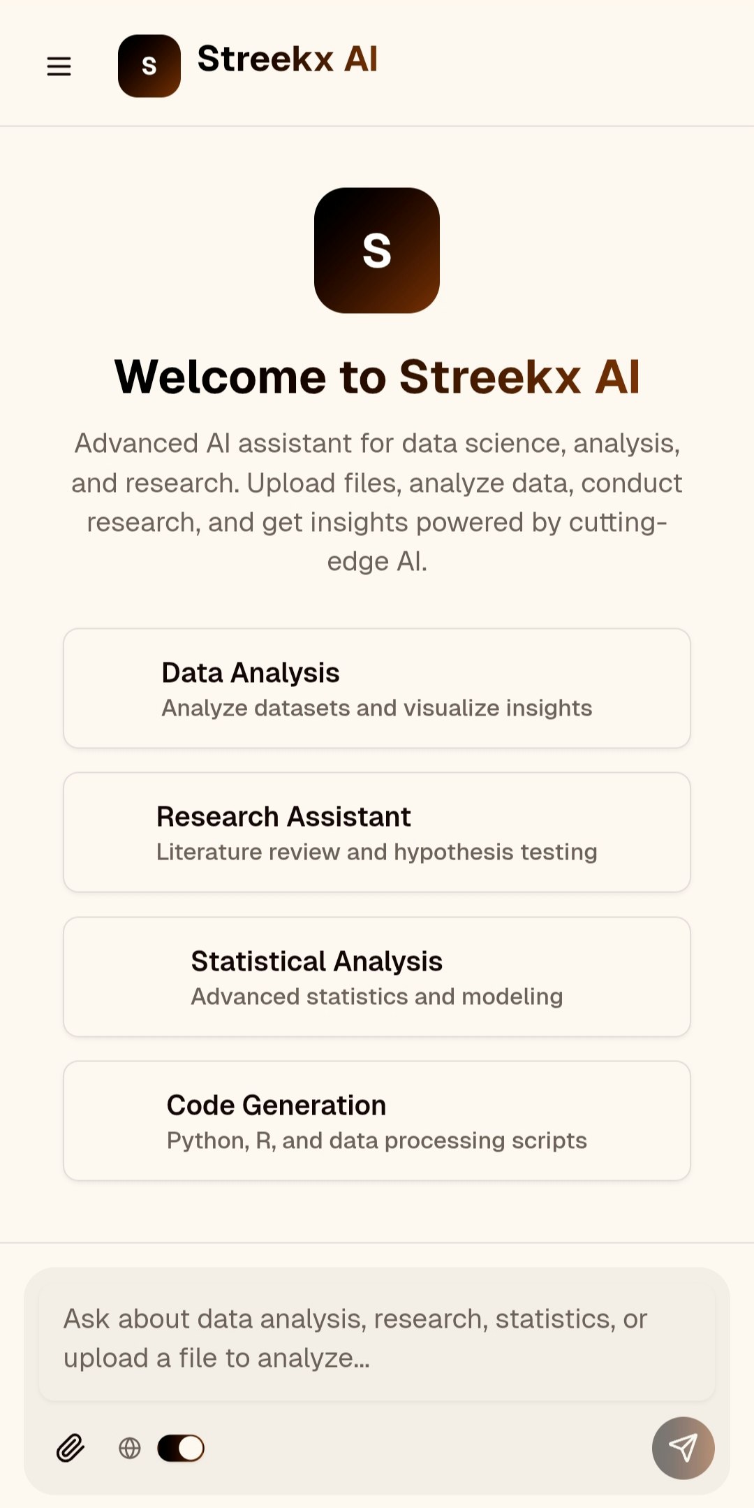 Streekx Ai - Main product screenshot demonstrating key features and user interface