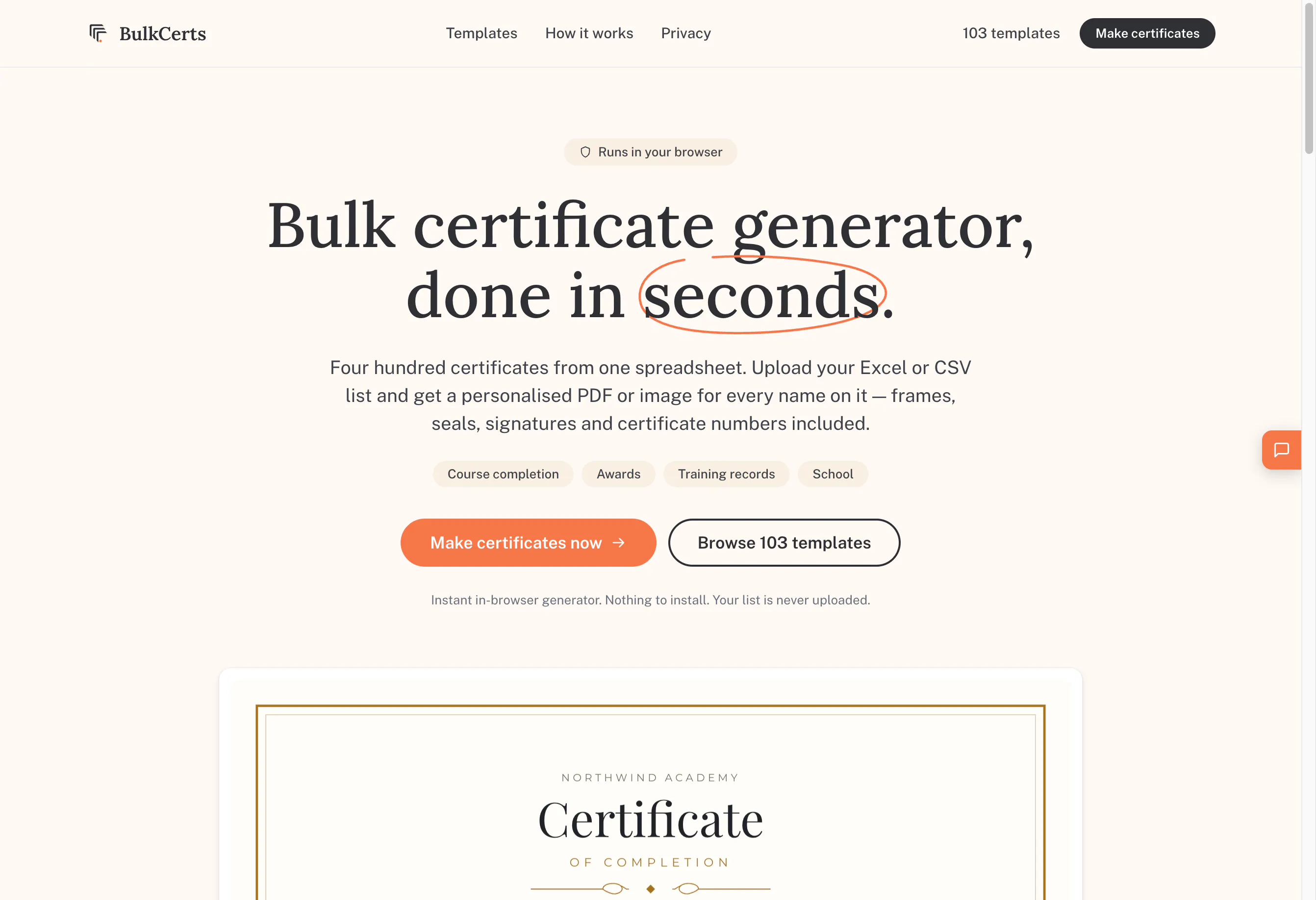BulkCerts gallery image