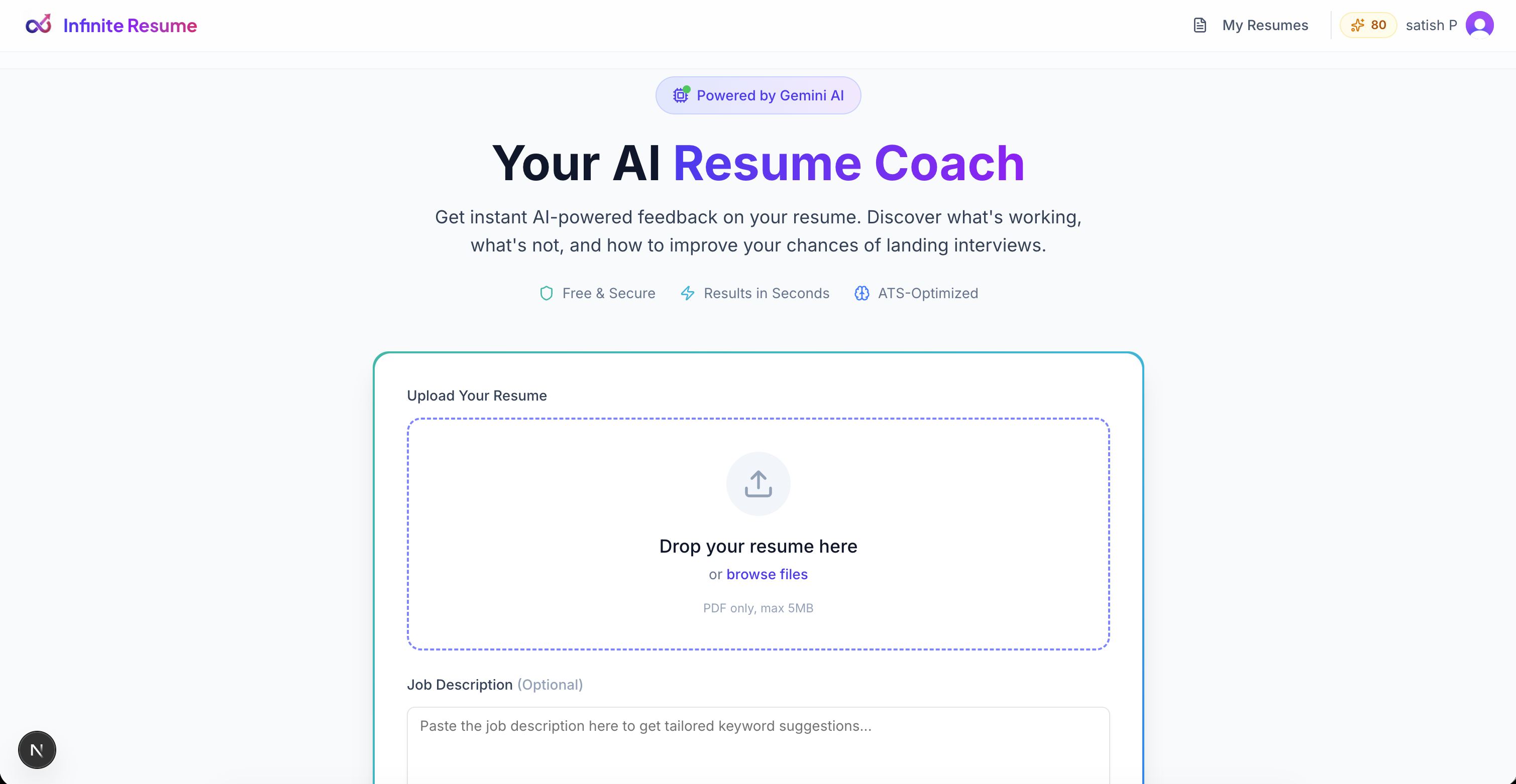 Infinite Resume gallery image