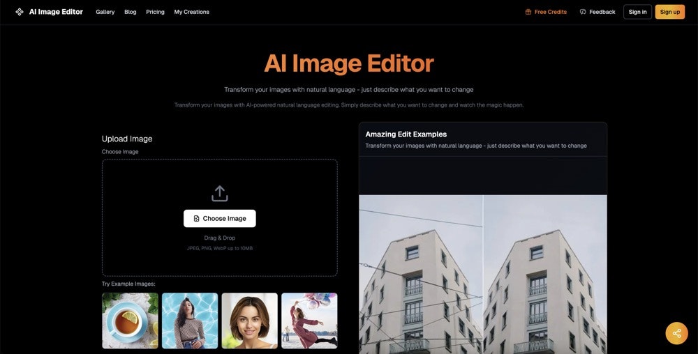 ai image editor gallery image