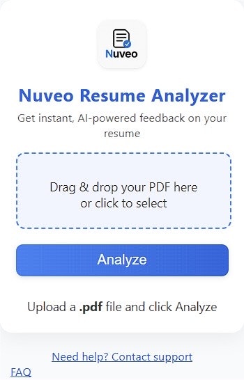 Média Nuveo - Upload your resume - Get instant AI feedback & PDF report 2