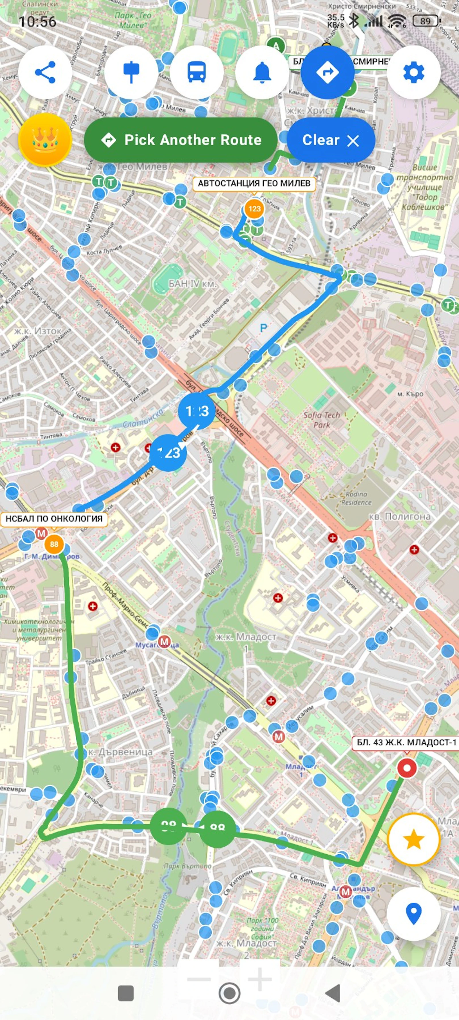 SofiaBus screenshot 1